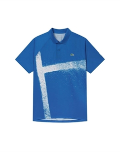 Мужская поло, синий Lacoste