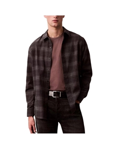 Мужская рубашка коричневого цвета Calvin klein