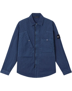 Джимовая рубашка мужская, индиго Stone island