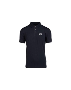 Поло с принтом логотипа, синий Emporio armani