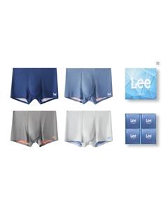 Prism Color Two трусы мужские 4 шт, белый Lee