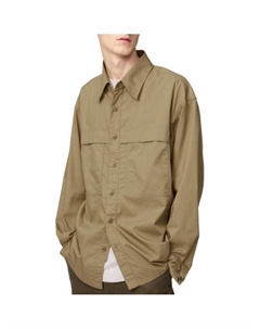 Рубашка U Collection Shirts Men's Khaki Uniqlo
