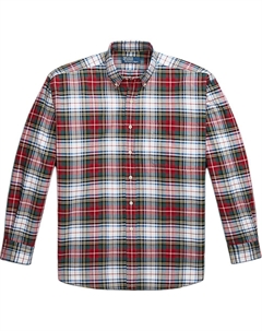 Мужская рубашка красно-белая Polo ralph lauren