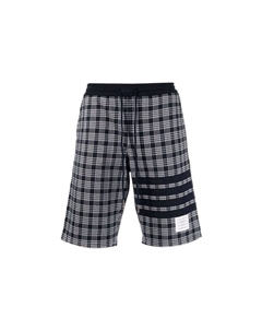 Полосатые клетчатые шорты, черный Thom browne