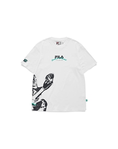 Футболка мужская стандартная белая Fila fusion