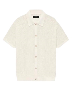 Вязаная сетчатая рубашка, слоновая кость Amiri