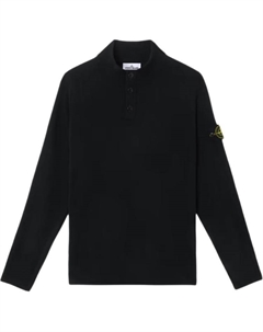 Трикотажный свитер мужской черный Stone island