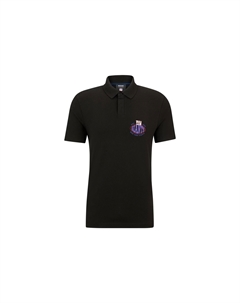 Мужская черная поло Hugo boss