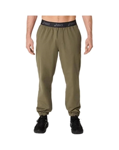 Вязаные спортивные штаны мужские зеленые Asics