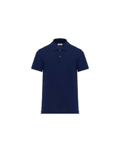 Поло с отделкой швом, индиго Alexander mcqueen