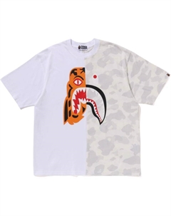 Футболка Tiger Shark Camo, белый A bathing ape®