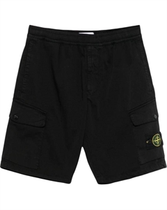 Карго-шорты Compass badge, черный Stone island