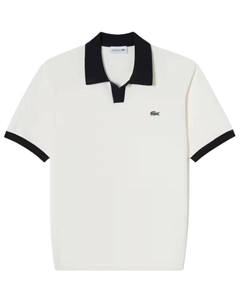 Белая поло для мужчин Lacoste