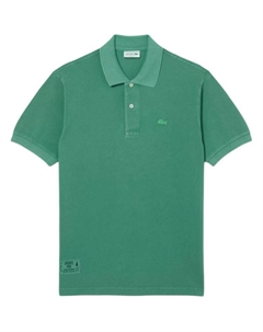 Поло с эффектом состаренности, зеленый Lacoste