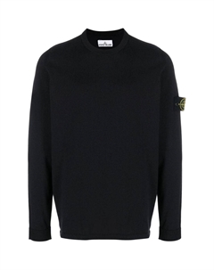 Logo Patch Crewneck Jumper, синий Stone island
