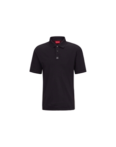 Мужская черная поло Hugo boss