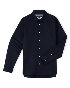 Рубашка Logo-patch Shirt, синий Tommy hilfiger