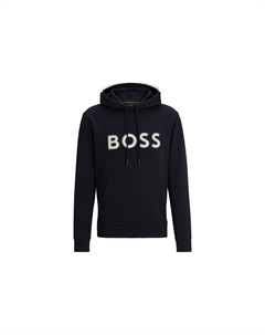 Толстовка с принтом логотипа Boss, черный Hugo boss
