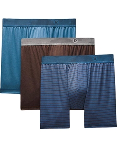 Мужские трусы 3 штуки, желтый/синий Lululemon