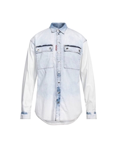 Мужская модная вестерн рубашка blue Dsquared2