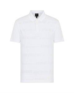 Футболка-поло AE мужская белая Armani exchange