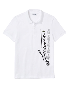 Белая поло для мужчин Lacoste
