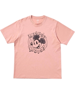 Футболка Disney Co brand мужская розовая Uniqlo