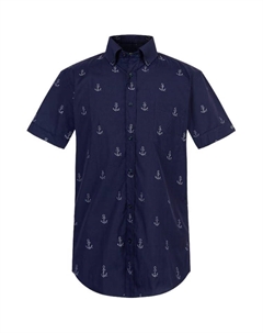 Яхтенная рубашка мужская navy blue Paul & shark