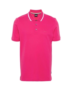 Логотип детализированная поло, фуксия Hugo boss