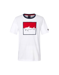 Мужская белая футболка для яхтинга Paul & shark