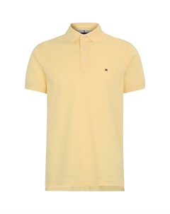 Поло с вышитым логотипом, желтый Tommy hilfiger