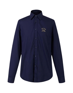 Яхтенная рубашка мужская navy blue Paul & shark