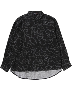 Рубашка Bape Printed Casual, черный A bathing ape®