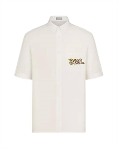 Рубашка X Kaws с коротким рукавом, Ecru Dior