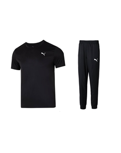 Повседневный спортивный костюм мужской черный Puma