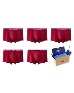 Мужские трусы 5 пар подарочный набор, красный Lee