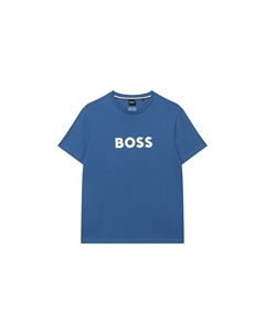 Футболка мужская синяя Hugo boss