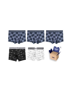 Мужские боксеры 5 штук, белый Lee