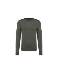 Свитер Карибан с V-образным вырезом Kariban