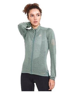 Женская байкерская майка Core Bike Essence с длинным рукавом, зелёная Craft