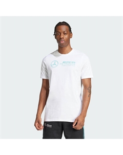 Футболка с графическим принтом ДНК команды Формулы-1 Mercedes-AMG Petronas Adidas