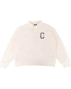 Премиальный свитшот с воротником, белый Converse