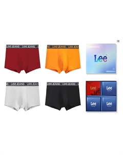 Трусы мужские 4 штуки подарочный набор, черный Lee