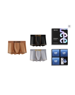 Подарочный набор мужских трусов, светло-серый Lee
