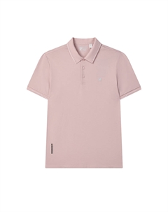 Белая поло мужская светло-серый розовый Fila