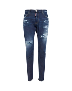 Dsquared2 прямые джинсы с потертостями