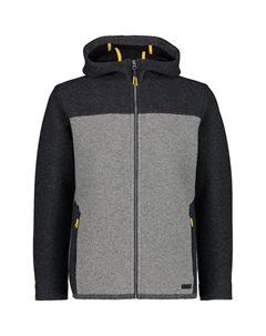 Толстовка с капюшоном, мужская куртка с фиксированным капюшоном, цвет fumo mel.-carbone Cmp