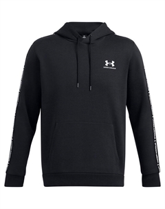Толстовка с капюшоном UA Icon Fleece HD Taping, черный Under armour