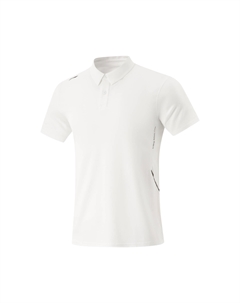 Фитнес серия поло мужская стандартная белая Li-ning