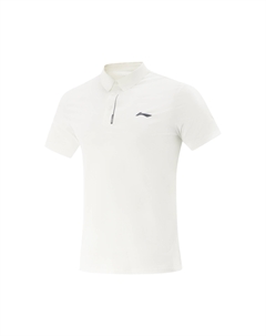 Фитнес серия поло мужская стандартная белая Li-ning